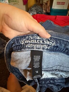 Ariya and Paisly Sky Bling pocket jeans bundle size 14 👇🏻